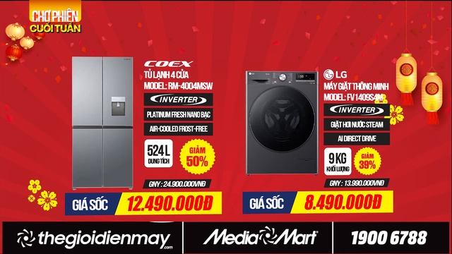 CHỢ PHIÊN CUỐI TUẦN 27-28.1 - ĐIỆN MÁY MEDIAMART смотреть онлайн