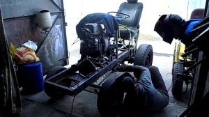 как сделать самодел трактор. усиляем крепление двигателя