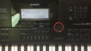 Работа с микшером, как настроить громкость звучания той или иной партии в стиле на Casio CT-X3000