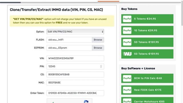 Bosch EDC17 MED17 ME17 Immo Extractor Editor  ECU Clone Tool CloneTransferExtract VIN PIN CS MA