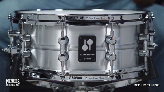Sonor 14x5.75 Kompressor Series Aluminum Snare Drum (KS-140575-SDA) смотреть онлайн