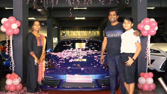 Congratulations Mr.Abhilash and family on the purchase of your Porsche Boxster 718 | Harman Motors смотреть онлайн