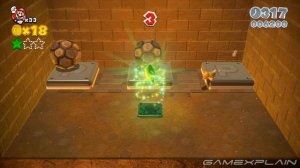 Super Mario 3D World - World 4-Castle Green Stars & Stamp Locations Guide & Walkthrough