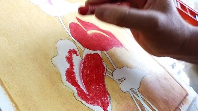 Anthurium Leaf - Oil Pastel смотреть онлайн