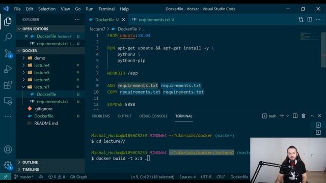 Docker ADD vs COPY | Kurz Dockeru časť 7 смотреть онлайн