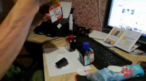 Принтер Canon MG 2540S Заправка цветного картриджа