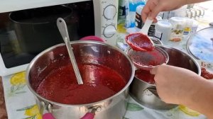 Всего 5 минут! Малиновое варенье без косточек!