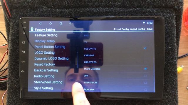Настройка камеры заднего вида на K-серии 9.1 смотреть онлайн