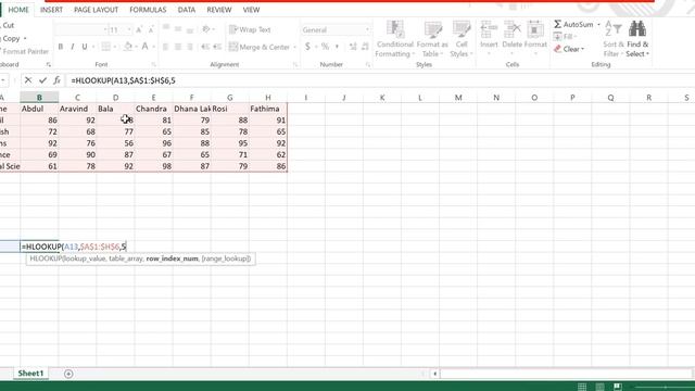 Excel HLOOKUP function In Tamil смотреть онлайн