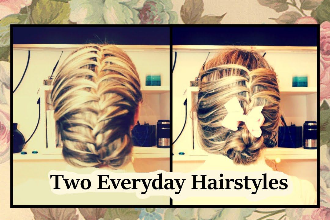 Две простые прически школу на каждый день ★ Two Everyday Hairstyles Tutorial. - Beautymaker