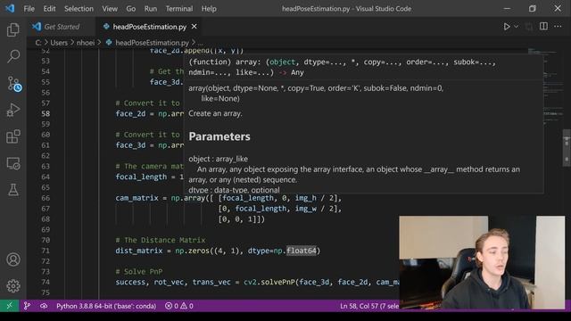 Real-Time Head Pose Estimation: A Python Tutorial with MediaPipe and OpenCV