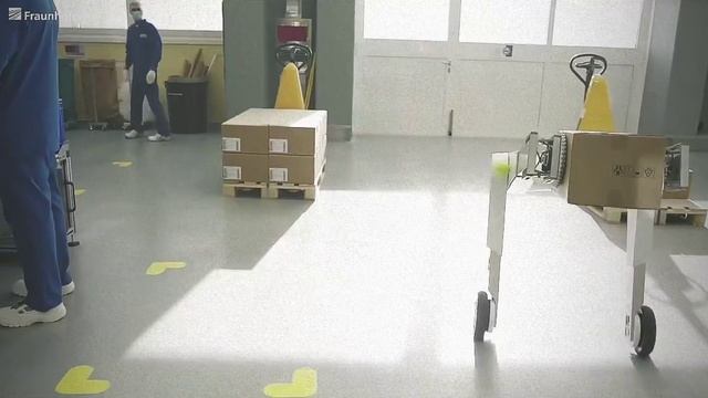 Немцы сделали прототип робота для среднегабаритных грузов и назвали его evaBot.