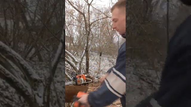 ❔как запустить бензопилу STIHL