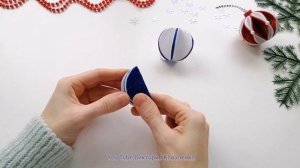 Новогодние игрушки своими руками | Ёлочная игрушка "ШАР" из фоамирана