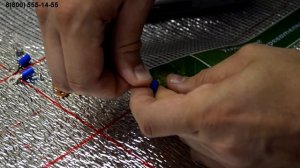 Монтаж инфракрасного теплого пола LamaHeat 180/Подключение терморегулятора ТС 201