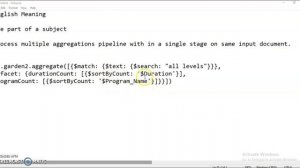 MongoDB Aggregations   $Facet