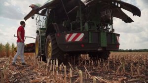 Уборка кукурузы на силос. Обзор кормоуборочного комбайна John Deere