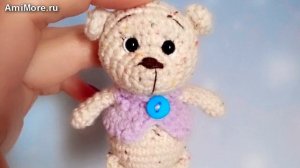 Амигуруми: схема Карманный мишка. Игрушки вязаные крючком - Free crochet patterns.