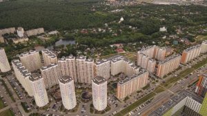 ЖК Бутово Парк 2 - Дрожжино (Ленинский городской округ) - Обзор с воздуха (18.06.2022)