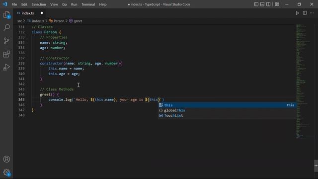 FewV minutes of TypeScript Classes.