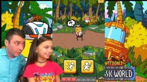 Новое ПУТЕШЕСТВИЕ БАНАНА #3 ОГРОМНЫЙ ДИНОЗАВР в игре Banatoon 2 Побег Валеришка Для детей kids