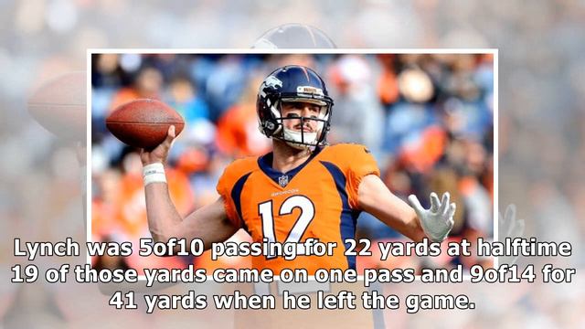 Paxton lynch injured as broncos' losing streak hits seven games - denver broncos blog- espn- News E смотреть онлайн