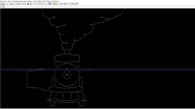 Ascii Train - Time-lapse
