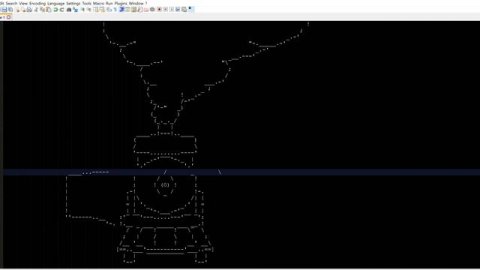 Ascii Train - Time-lapse