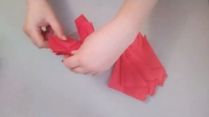 СЕРВИРОВКА СТОЛА - Как Сделать Розу из Бумажной Салфетки чайная роза