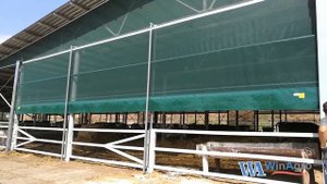 Большие рулонные ворота Винагро для коровника