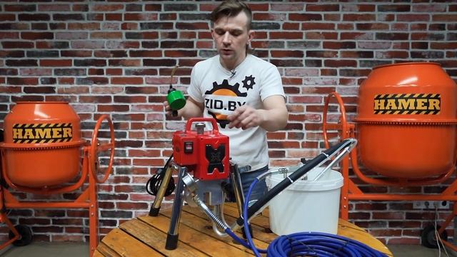 Окрасочный аппарат Dino Power X-25M (DP X-25M). Ввод в эксплуатацию