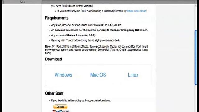 Jailbreak 3.1-3.2 ipad iphone ipod touch смотреть онлайн