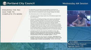 Portland City Council Meeting AM Session 03/01/23