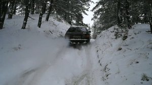 ауди 100 кватро и снег