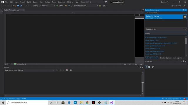 How TO Install OpenCV || NumPy || Packages - PYTHON in Visual Studio 2019 || (2020) смотреть онлайн