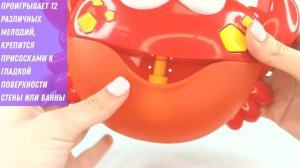 Музыкальный Плавающий Краб с пеной 12 мелодий Игрушка для купкания и ванны на присосках Bubble Crab