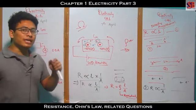 Class 10 Physics || Chapter 1 Electricity || Part 3|| Resistance || Ohm's law || Related Question
