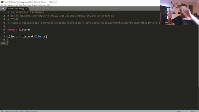 Introduction and basic bot - making Discord bots with Discordpy p.1