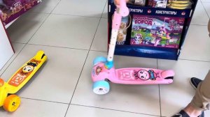 Детский самокат pedilong fodar с принтом, музыкой, подсветкой и светящимися колесами