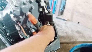 Промывка системы охлаждения.  YAMAHA 40.