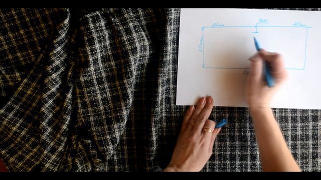 Оригинальная юбка в клетку. Юбка без выкройки. Один шов. смотреть онлайн