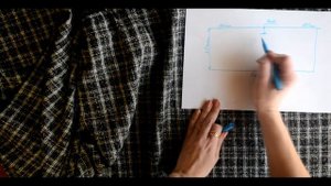 Оригинальная юбка в клетку. Юбка без выкройки. Один шов.