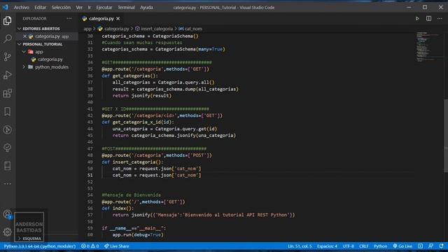 Creación de API REST con Python y MySQL -  4