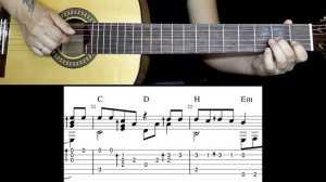 Осенняя - ДДТ на гитаре | Фингерстайл |  | Ноты Табы | Подробный разбор