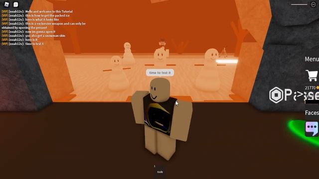 (Old way) How to get the Packed ice in Infectious Smile | Roblox Quick Tutorial