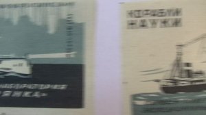 Спичечные этикетки. Набор корабли науки СССР.