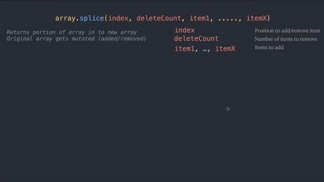 Slice vs Splice in JavaScript