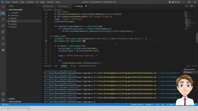 PYTHON MASAÜSTÜ UYGULAMASI // SQLite3 İle Kayıt Silme ve Filtreleme // SQLite3 смотреть онлайн