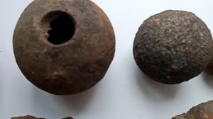 Пушечные ядра Вяземского сражения 1812 года.