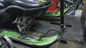 супер компактный разборный подъёмник для снегохода